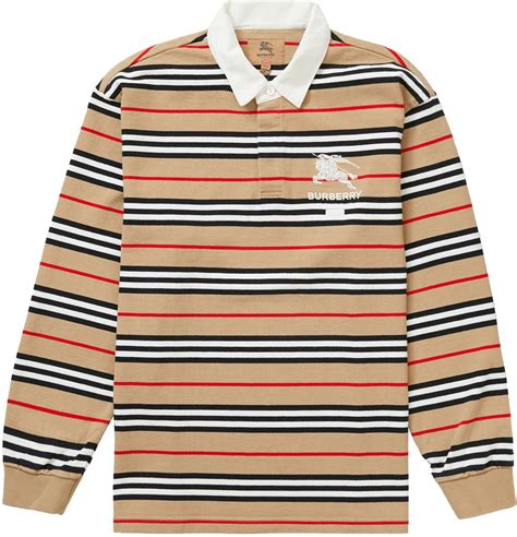 supreme burberry rugby shirt|Supreme x Burberry: Apparel & More .